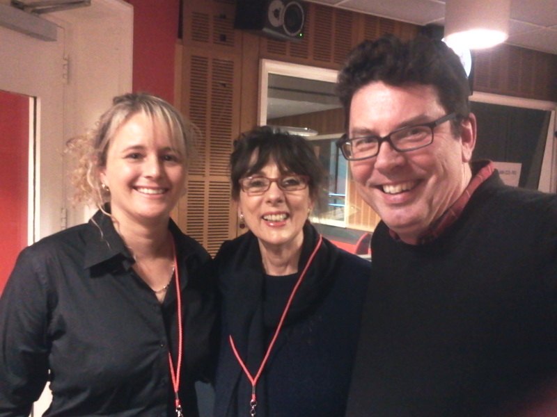 Coralie with two colleagues at a National Pain Week event